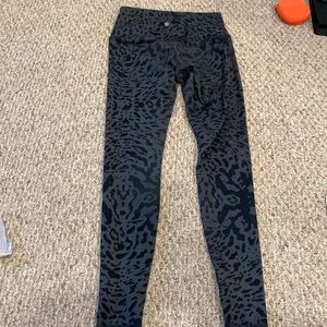 Cheetah print lululemon wonder under